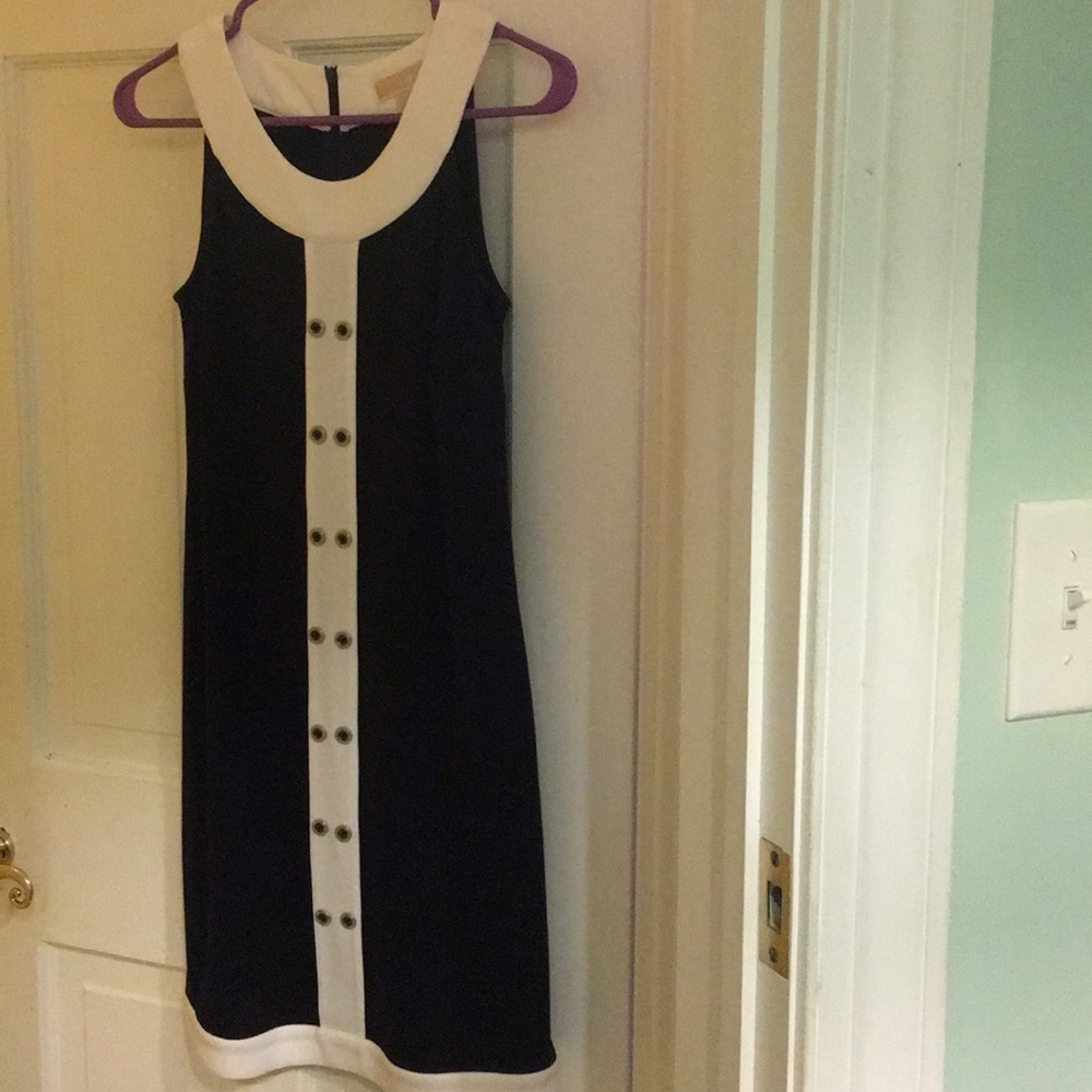 Michael Kors Blue and White Nautical Style Dress